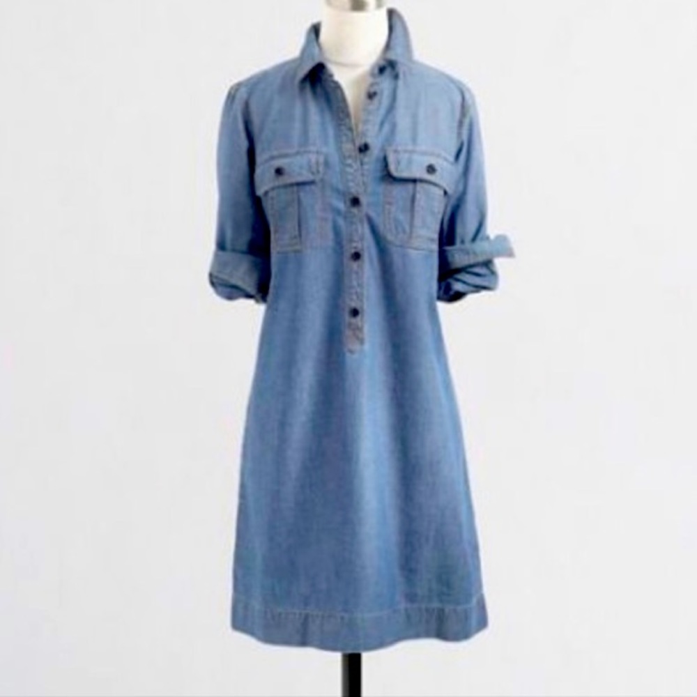 J crew double pocket shirt dress, size 4